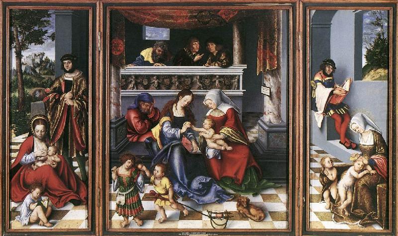 Altarpiece of the Holy Family dsf, CRANACH, Lucas the Elder